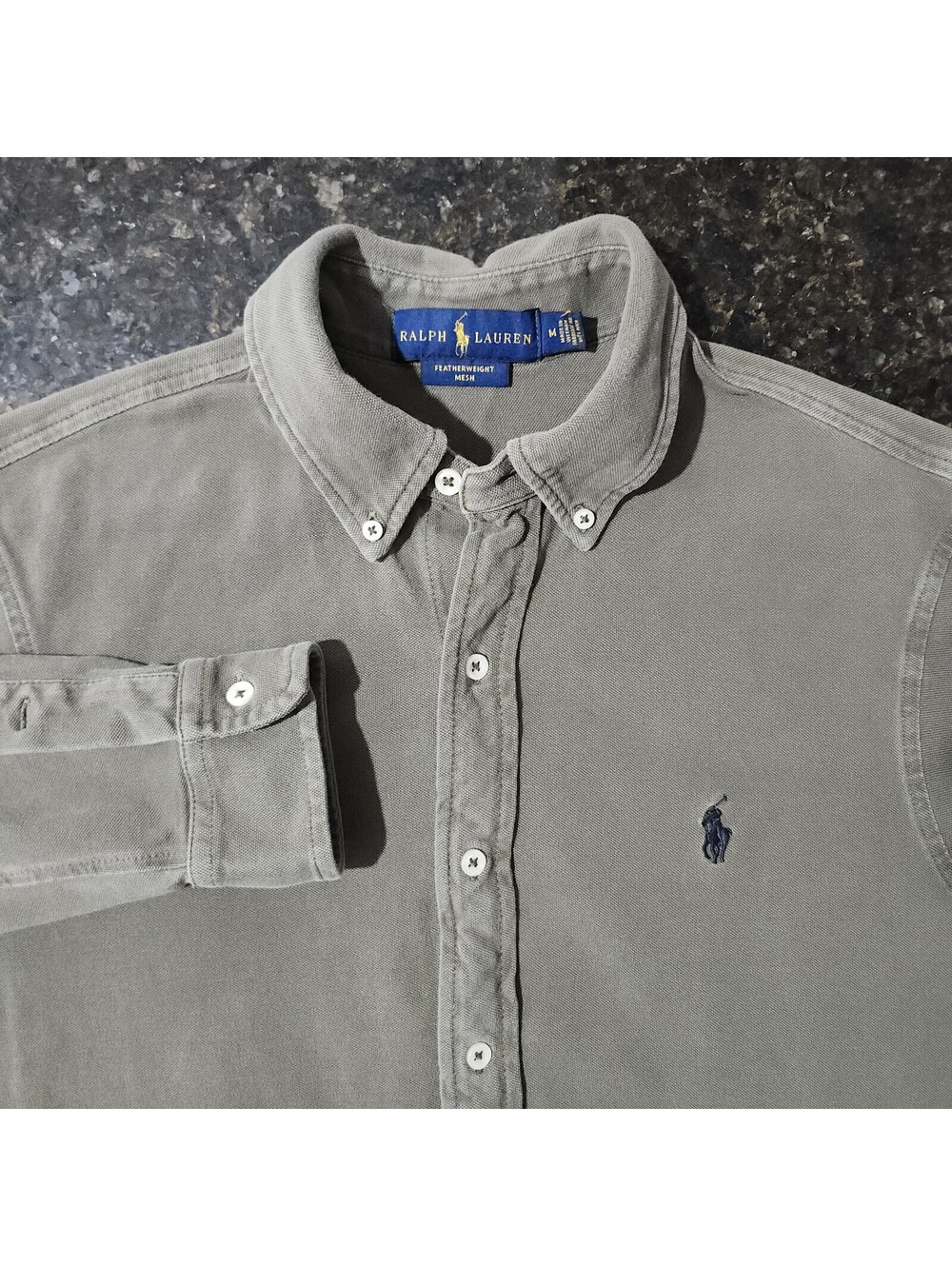 Polo Ralph Lauren Featherweight Mesh Button Down Shirt Preppy Classic Outdoor